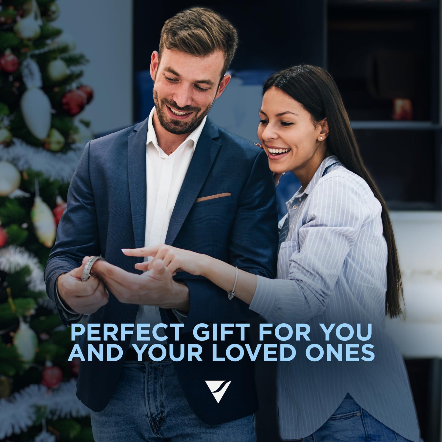 Vigor Wave® Magnetic Therapy Titanium Bracelet for Men, Black